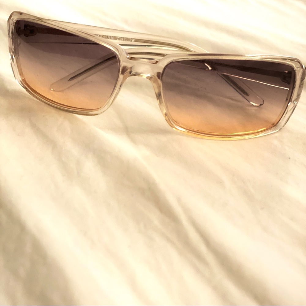 Vintage Narrow Square Sunglasses Clear